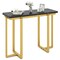 Modern Console Table with Faux Marble Top 42 Inch Entryway Hallway Table